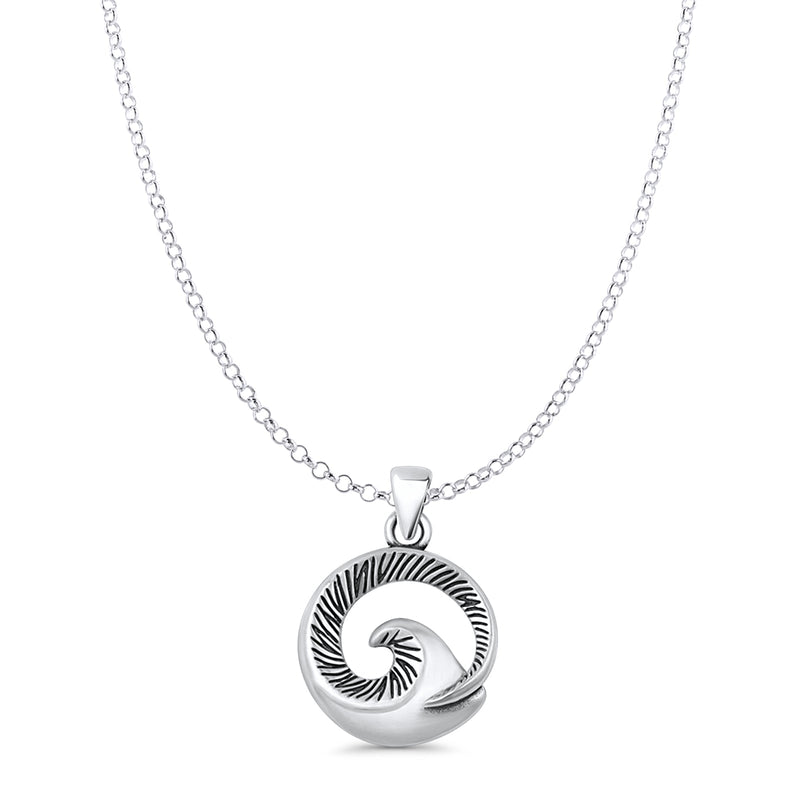  Wave Pendant Necklace