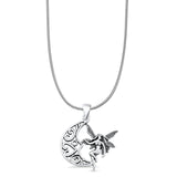  Fairy & Moon Pendant Necklace