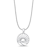  Sun & Hills Pendant Necklace