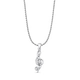  Musical Note Pendant Necklace