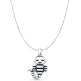 Scorpion Charm Pendant Necklace