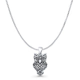 Owl Charm Pendant Necklace