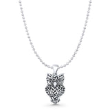 Owl Charm Pendant Necklace