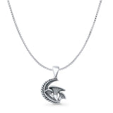 Leaf & Mushroom Pendant Necklace