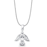 Bird Filigree Charm Pendant Necklace
