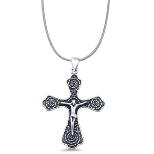 Crucifix Cross Pendant Necklace