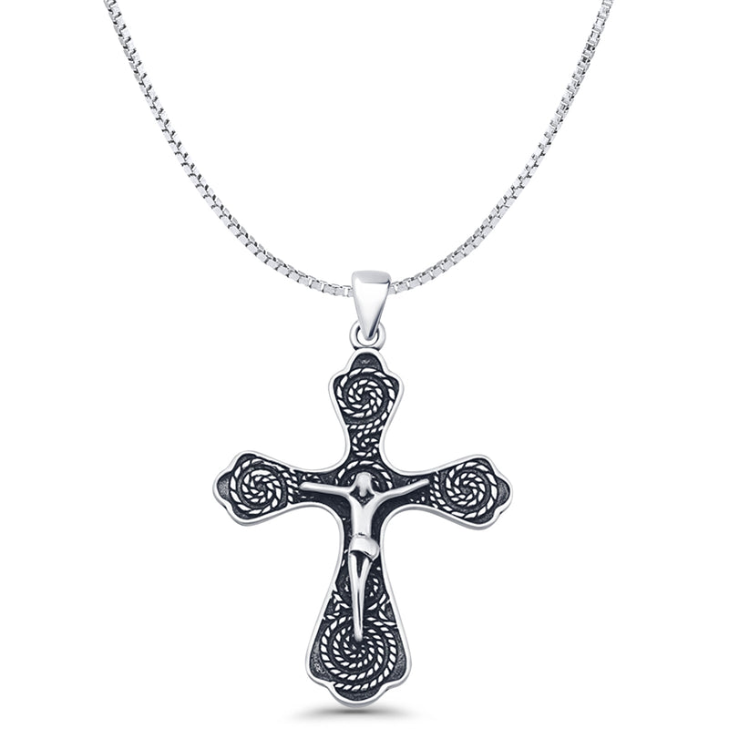 Crucifix Cross Pendant Necklace