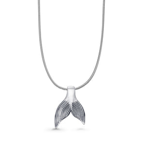 Whale Tail Pendant Necklace