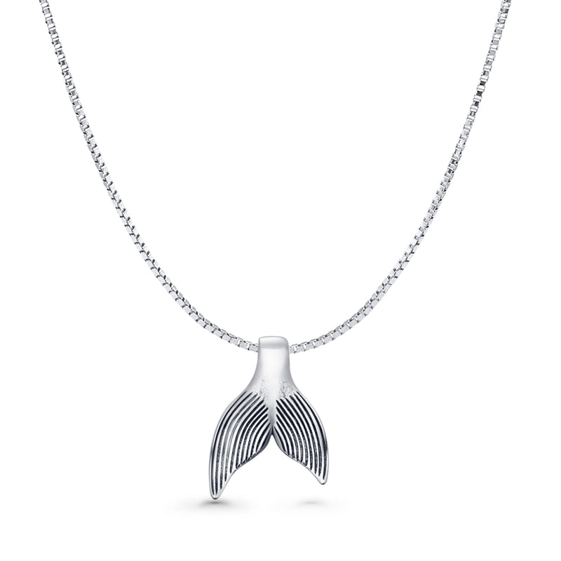 Whale Tail Pendant Necklace