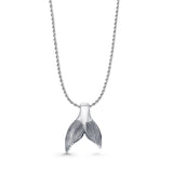 Whale Tail Pendant Necklace