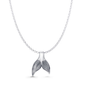 Whale Tail Pendant Necklace