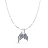 Whale Tail Pendant Necklace