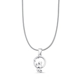 Cat & Moon Pendant Necklace