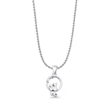 Cat & Moon Pendant Necklace