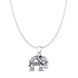 Elephant Charm Pendant Necklace