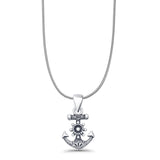 Anchor & Helm Pendant Necklace