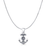 Anchor & Helm Pendant Necklace