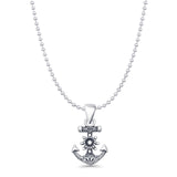 Anchor & Helm Pendant Necklace