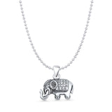 Elephant Charm Pendant Necklace