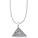 Eye of Horus & Pyramid Pendant Necklace