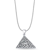 Eye of Horus & Pyramid Pendant Necklace