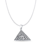 Eye of Horus & Pyramid Pendant Necklace