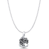 Anchor & Snake Pendant Necklace