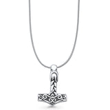 Celtic Hammer Pendant Necklace