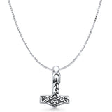 Celtic Hammer Pendant Necklace