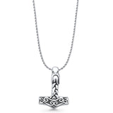 Celtic Hammer Pendant Necklace