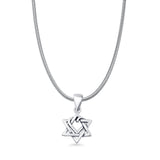 Star Twisted Heart Pendant Necklace