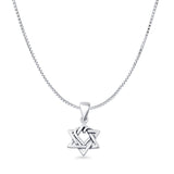 Star Twisted Heart Pendant Necklace