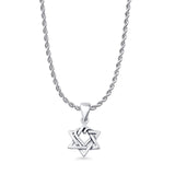 Star Twisted Heart Pendant Necklace