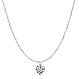 Heart Moon Star Pendant Necklace