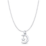 Moon Star Pendant Necklace