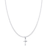 Dove Cross Pendant Necklace