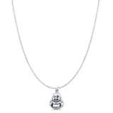 Laughing Buddha Pendant Necklace