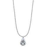 Laughing Buddha Pendant Necklace
