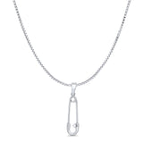 Safety Pin Pendant Necklace