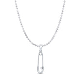 Safety Pin Pendant Necklace
