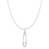 Safety Pin Pendant Necklace