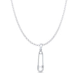 Safety Pin Pendant Necklace