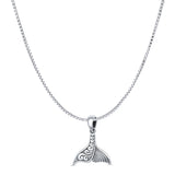 Whale Tail Pendant Necklace