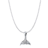 Whale Tail Pendant Necklace