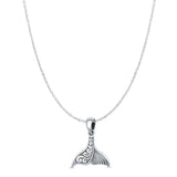Whale Tail Pendant Necklace