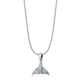 Whale Tail Pendant Necklace