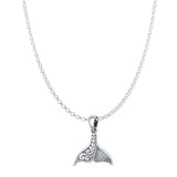 Whale Tail Pendant Necklace