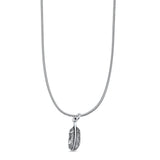 Feather Pendant Necklace