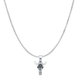 Bull Skull Pendant Necklace