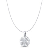 Metatron Cube Pendant Oxidized Cable Chain Necklace 925 Sterling Silver